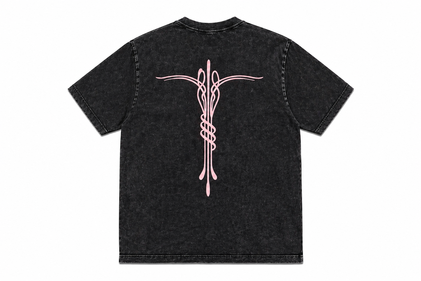 Acid wash-Pink Tee