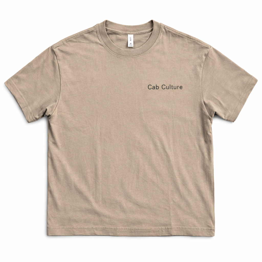 Khaki Pinstripe Tee